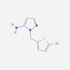 1-[(5-bromothiophen-2-yl)methyl]-1H-pyrazol-5-amine