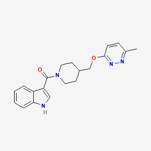 1H-Indol-3-yl-[4-[(6-methylpyridazin-3-yl)oxymethyl]piperidin-1-yl]methanone