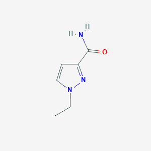 molecular formula C6H9N3O B2421761 1-ethyl-1H-pyrazole-3-carboxamide CAS No. 89464-90-4