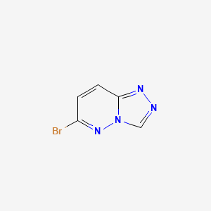 molecular formula C5H3BrN4 B2421781 6-Bromo-[1,2,4]triazolo[4,3-b]pyridazine CAS No. 115127-23-6