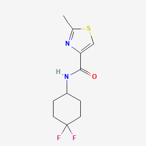 molecular formula C11H14F2N2OS B2421794 N-(4,4-二氟环己基)-2-甲基噻唑-4-甲酰胺 CAS No. 2034461-12-4