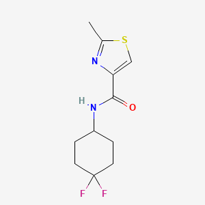 molecular formula C11H14F2N2OS B2421794 N-(4,4-difluorocyclohexyl)-2-methyl-1,3-thiazole-4-carboxamide CAS No. 2034461-12-4