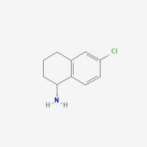 molecular formula C10H12ClN B2421796 6-Chloro-1,2,3,4-tetrahydronaphthalen-1-amine CAS No. 1337048-94-8