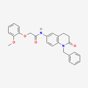 N-(1-benzyl-2-oxo-1,2,3,4-tetrahydroquinolin-6-yl)-2-(2-methoxyphenoxy)acetamide