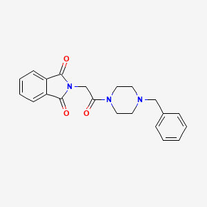 2-(2-(4-Benzylpiperazin-1-yl)-2-oxoethyl)isoindoline-1,3-dione