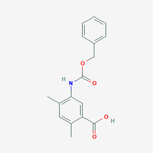 molecular formula C17H17NO4 B2421816 2,4-Dimethyl-5-(phenylmethoxycarbonylamino)benzoic acid CAS No. 2248307-41-5
