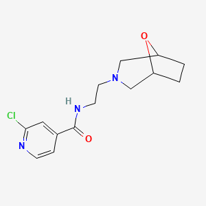 2-chloro-N-(2-{8-oxa-3-azabicyclo[3.2.1]octan-3-yl}ethyl)pyridine-4-carboxamide