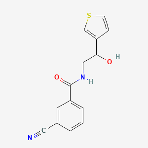 3-cyano-N-(2-hydroxy-2-(thiophen-3-yl)ethyl)benzamide