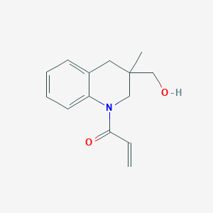 1-[3-(Hydroxymethyl)-3-methyl-2,4-dihydroquinolin-1-yl]prop-2-en-1-one