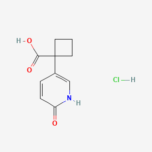 1-(6-Oxo-1H-pyridin-3-yl)cyclobutane-1-carboxylic acid;hydrochloride