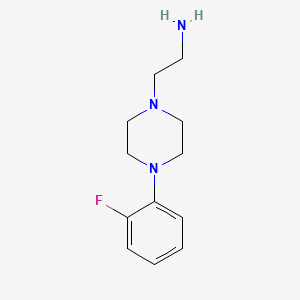 molecular formula C12H18FN3 B2421834 2-[4-(2-Fluorophenyl)piperazin-1-yl]ethanamine CAS No. 112822-55-6
