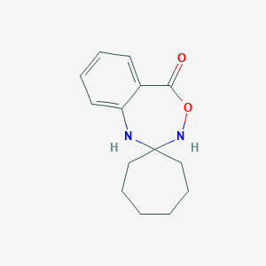 molecular formula C14H18N2O2 B242184 spiro[4,1,3-benzoxadiazepine-2,1'-cycloheptan]-5(1H)-one 