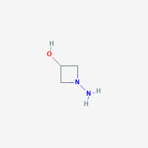 molecular formula C3H8N2O B2421849 1-Aminoazetidin-3-ol CAS No. 887591-03-9