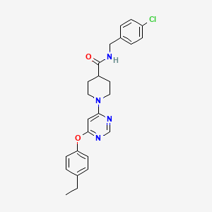 N-(4-chlorobenzyl)-1-[6-(4-ethylphenoxy)pyrimidin-4-yl]piperidine-4-carboxamide