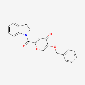 5-(benzyloxy)-2-(indoline-1-carbonyl)-4H-pyran-4-one