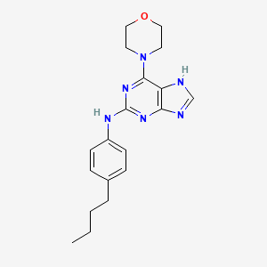 molecular formula C19H24N6O B2421876 N-(4-butylphenyl)-6-(morpholin-4-yl)-7H-purin-2-amine CAS No. 1144495-52-2