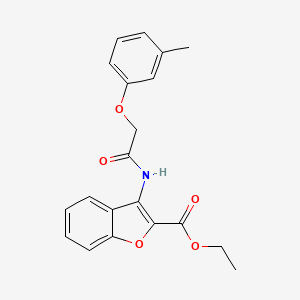 molecular formula C20H19NO5 B2421881 Ethyl 3-(2-(m-tolyloxy)acetamido)benzofuran-2-carboxylate CAS No. 847406-53-5