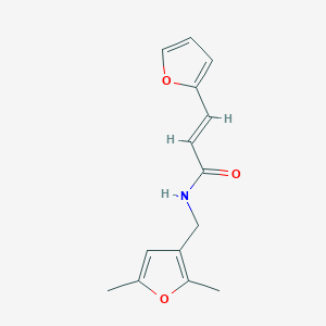 (E)-N-((2,5-dimethylfuran-3-yl)methyl)-3-(furan-2-yl)acrylamide