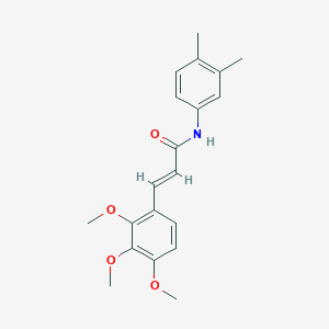 molecular formula C20H23NO4 B2421903 N-(3,4-dimethylphenyl)-3-(2,3,4-trimethoxyphenyl)acrylamide CAS No. 329778-83-8
