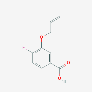 molecular formula C10H9FO3 B2421909 4-Fluoro-3-(prop-2-en-1-yloxy)benzoic acid CAS No. 2167024-81-7
