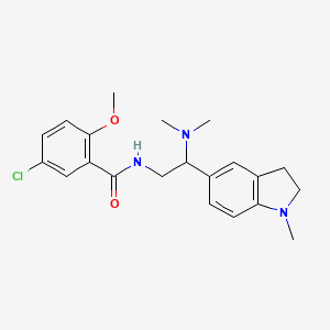 5-chloro-N-(2-(dimethylamino)-2-(1-methylindolin-5-yl)ethyl)-2-methoxybenzamide