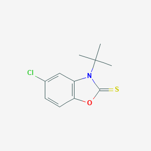 molecular formula C11H12ClNOS B242192 3-tert-butyl-5-chloro-1,3-benzoxazole-2(3H)-thione 