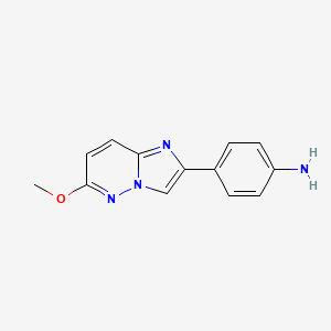 4-(6-Methoxyimidazo[1,2-b]pyridazin-2-yl)aniline
