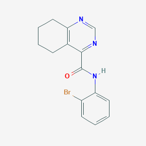 molecular formula C15H14BrN3O B2421928 N-(2-Bromophenyl)-5,6,7,8-tetrahydroquinazoline-4-carboxamide CAS No. 2415600-01-8
