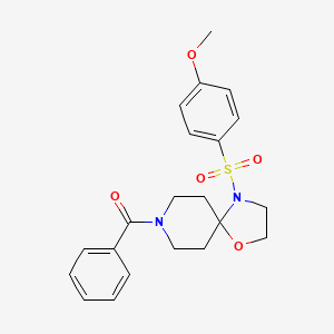 8-Benzoyl-4-[(4-methoxyphenyl)sulfonyl]-1-oxa-4,8-diazaspiro[4.5]decane