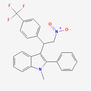 1-methyl-3-{2-nitro-1-[4-(trifluoromethyl)phenyl]ethyl}-2-phenyl-1H-indole