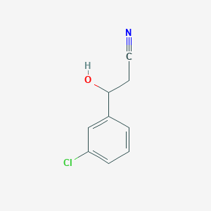 3-(3-Chlorophenyl)-3-hydroxypropanenitrile