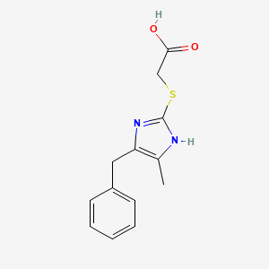 2-[(4-benzyl-5-methyl-1H-imidazol-2-yl)sulfanyl]acetic Acid