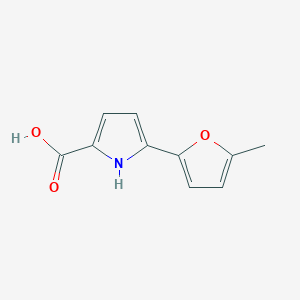 molecular formula C10H9NO3 B2421969 5-(5-甲基呋喃-2-基)-1H-吡咯-2-羧酸 CAS No. 1547645-87-3