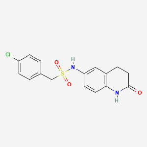 1-(4-chlorophenyl)-N-(2-oxo-1,2,3,4-tetrahydroquinolin-6-yl)methanesulfonamide