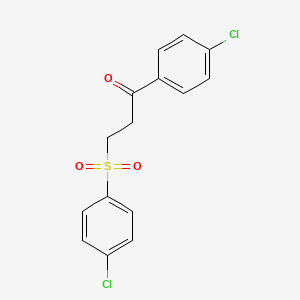 1-(4-Chlorophenyl)-3-[(4-chlorophenyl)sulfonyl]-1-propanone