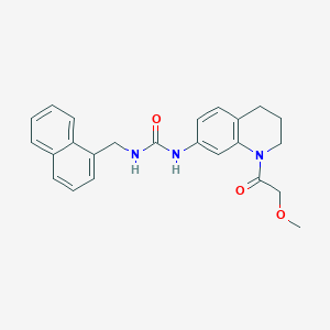 1-(1-(2-Methoxyacetyl)-1,2,3,4-tetrahydroquinolin-7-yl)-3-(naphthalen-1-ylmethyl)urea