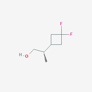 molecular formula C7H12F2O B2422000 (2S)-2-(3,3-Difluorocyclobutyl)propan-1-ol CAS No. 2248210-15-1