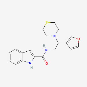 N-(2-(furan-3-yl)-2-thiomorpholinoethyl)-1H-indole-2-carboxamide
