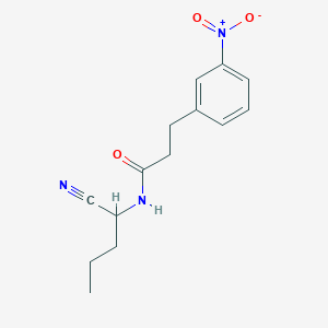 molecular formula C14H17N3O3 B2422009 N-(1-cyanobutyl)-3-(3-nitrophenyl)propanamide CAS No. 1423621-41-3