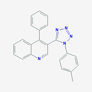 molecular formula C23H17N5 B242202 3-[1-(4-methylphenyl)-1H-tetraazol-5-yl]-4-phenylquinoline 