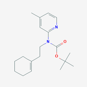 Tert-butyl N-[2-(cyclohexen-1-yl)ethyl]-N-(4-methylpyridin-2-yl)carbamate