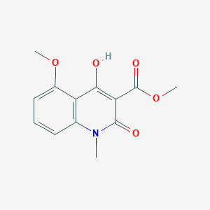 molecular formula C13H13NO5 B2422035 4-羟基-5-甲氧基-1-甲基-2-氧代-1,2-二氢喹啉-3-羧酸甲酯 CAS No. 1354639-61-4