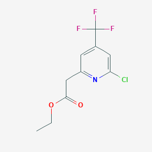 Ethyl [6-chloro-4-(trifluoromethyl)pyridin-2-YL]acetate