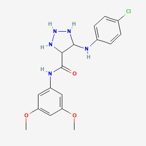 molecular formula C17H16ClN5O3 B2422038 5-(4-氯苯胺)-N-(3,5-二甲氧基苯基)代三唑烷-4-甲酰胺 CAS No. 1207000-77-8