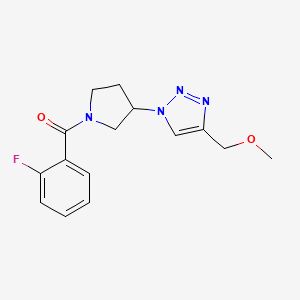 1-[1-(2-fluorobenzoyl)pyrrolidin-3-yl]-4-(methoxymethyl)-1H-1,2,3-triazole