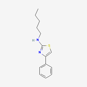 molecular formula C14H18N2S B2422050 N-戊基-4-苯基-1,3-噻唑-2-胺 CAS No. 852388-90-0