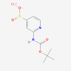 Lithium(1+) ion 2-{[(tert-butoxy)carbonyl]amino}pyridine-4-sulfinate