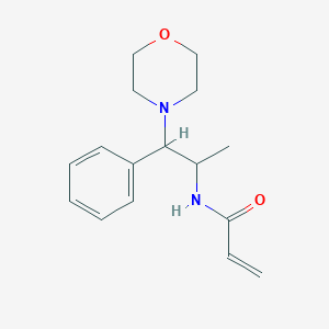 N-(1-Morpholin-4-yl-1-phenylpropan-2-yl)prop-2-enamide