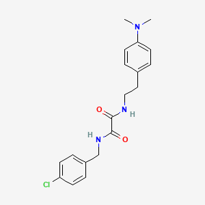 molecular formula C19H22ClN3O2 B2422066 N1-(4-氯苄基)-N2-(4-(二甲氨基)苯乙基)草酰胺 CAS No. 954068-78-1