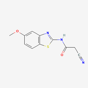 2-cyano-N-(5-methoxy-1,3-benzothiazol-2-yl)acetamide